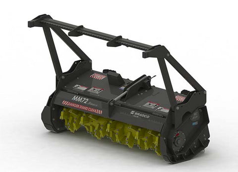 MULCHERS - DRUM STYLE  72"  Reversible Carbide Hammers