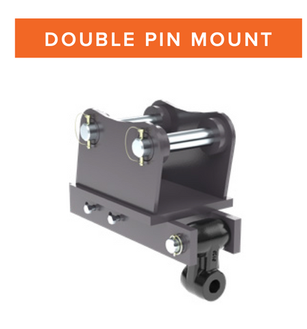 Doble Pin  Auger mount-  mini/mid excavator 45 mm